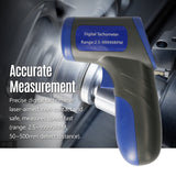 Digital Laser Tachometer Handheld RPM Meter Speedmeter 2.5-99999RPM Range with BacklitDisplay for Motor hine Lathe