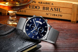 Men's Waterproof Luminous Multi-functional Diamond Quartz Watch