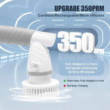 Rotating scrubber, bathroom wireless electric brush, wall rotating cleaning agent, tiles, bathtub, toilet