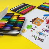 Wax Colorful Triangle Crayons Kids Safe Odorless Waterproort Supplies for Preschoolers Mini Crayon Stic