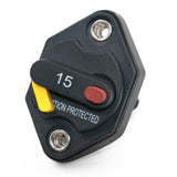 12-32V Circuit Breaker Trolling Motor Car Marine Boat Stereo Audio Inline Inverter Waterproof with Manual Reset Switch Fuse 15A