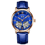 GUANQIN Luxury Fashion Brand Two Hand Wheel Automatic Mechanical Watch Men's Watch Sapphire Stainless Steel Relogio Masculino