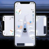 Magnetic Holder Dash Mount Tri-fold Car Bracket Hands Free Foldable Phone Stand for Smartphone