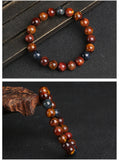 Women's And Men's Single Circle Colorful Pattern Ball Bead Bracelet