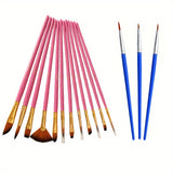 Student acrylic pen oil painting brush set, hook line, 15 pieces