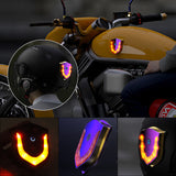 LED Motorcycle Helmet USB Rechargeable Cordless Light Safety Signal Warning Lamp for Night Riding Accessories
