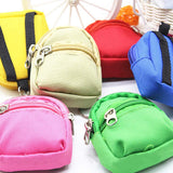 Miniature Bag 5Pcs Cute Zipper Backpack Doll Accessories For 15-30Cm Dolls,Dollhouse School Supplies