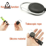 CRUSHER Prevent Loss Pull Out Protective Cover Retractable Clip Key Chain Lighter Holder Leash Smoking Pipes Accessories