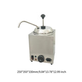 Electric 2.5 - 3L Nacho Warmer with Heated Pump - 800W Kitchen Cheese Dispenser & Butter Machine