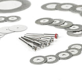 38PCS/Set Mini Circular Saw Blade Set Dia Cutting Disc Sanding Grinding Wheel for Dremel Woodworking Power Tools Accessories
