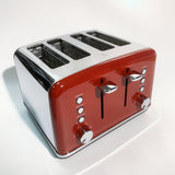 1pc Retro Stainless Steel Toaster With High Lift Lever,Stainless Steel Toaster 4 Slice  Extra Wide Slots,Removable Tray