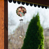 6PCS Sublimation Spinner Blan Outdoor Decor, Outdoors Wind Chimes Outside With Aluminum Tubes For Mom Women Durable