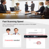 iScan Portable Mini Handheld Document Automotriz A4 Book Scanner for JPG and PDF Format 300/600/900 DPI