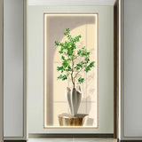 Living room entrance green plant waterproof wall stickers decorative paintings