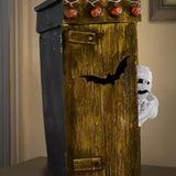 Animated Resin Mummy Toilet Decoration For Halloween - Outdoor Spooky Ornament For Haunted House