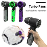 Handheld Hair Dryer 50mm Brushless Motor Jet 800-1000g Thrust Industrial Duct Fan 4000mAh for Car Washing and Cleaning