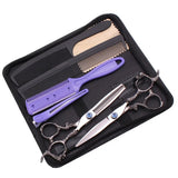 8Pcs Set 6" Hair Scissors Professional Japan 440C 62HRC Hair Cutting Barbers Salon Shop Combs Hairdressing Thinning Shears