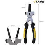 7-inch Electrode Holder Multifunctional TIG MIG Welding Clamp Practical Soldering Pliers with 34mm Maximum Opening Welder Calmp