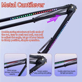Bracket Microphone Arm with RGB Light Rotatable Suspension Boom Scissor Stand