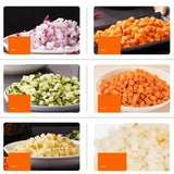 Commercial Electric Vegetable Cuber Carrot Grain Fruit Potato Onion Rings Particle Dicer 5mm 8mm 10mm 12mm