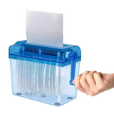 A6 Mini Hand Shredder Paper Strip Cross Cut Desktop Micros Manual Crank File Small Cutter hine Document Tool Office