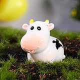 25/100Pcs Elephant Miniature Cow Mini Animal Statue Model Outdoor Moss Ornaments for Fairy Landscape Terrarium Decor