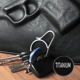 Keyring Titanium Quick Release Keychain Convenient Accessory Gift Men Key Chain Holder For Bag Belt & Car
