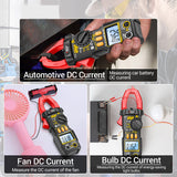 Clamp Meter 6000 Counts AC/DC Voltage 600A Current Multimeter Resistance Capacitance High Precision Tester Tool