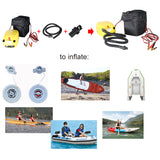electrical high pressure DC12V electric air pump iatable boat dinghy raft sup surf board stand up paddle kayak canoe C73002