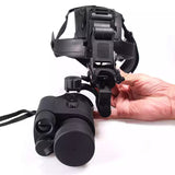 RG55-1 Compact Helmet Night Vision Hunting Monocular 1x24 Head Mounted Imaging Infrared Night Vision Scope View in Full Darkness
