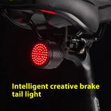 Bicycle Smart Auto Brake Sensing IPx6 Waterproof LED Charging Cycg Taillight Bike Rear Light Accessories