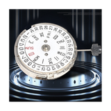 Double Calendar Crown At 3 Mechanical for MIYOTA 8205 Watch Movement Repair Parts(Sier)