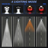 5.75 Inch Motorcycle LED Headlight with Housing Bracket - High Beam/Low Beam/DRL/Turn Signal, 1 Pack
