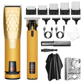 Resuxi 652 Professional High Power Clipper Set for Men Barber Rechargeable Hair Salon T Blade Trimmer hine Tools
