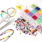 Alphabet Bead Box Beaded With Accessories Materials For DIY Keychain Bracelet Making Kit