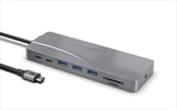 14 in 1 Hub Triple Display USB Docking Station with 2 4K HDMI VGA Gigabit Ethernet Power Delivery Type C Port hub