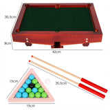 Pool Table Set Desktop Snooker Wood Leisure Kindergarten Household Nursery Mini Tabletop Billiards Game Toy for Children Kids