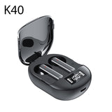K40 Bluetooth Earphones Digital Display Headset Noise Cancelling Earbuds With Microphone High Fidelity Stereo Sound Headphones