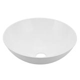 Vessel Sink Bathroom Circle Sink White 327.6x129.1mm for Vanity for Yacht for Campers