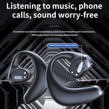 JR02 Wireless Bluetooth Earphones Are Designed For Outdoor Use With No In Ear Two Ear Loop And Long Lasting Battery Life