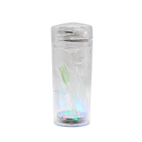 CRUSHER Portable LED Smoking Grass Pipe Hookah Cup Built in Filtered Water Pipes Cigarette Holder Set Gadgets for Men
