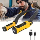 Neck charging LED reading light - two levels of brightness, perfect for reading, weaving, camping, and maintenance