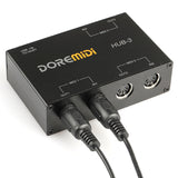 DOREMiDi HUB-3 USB Power Converter MIDI 3×3 Interface Box Controller Adapter AU