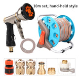 Watering Hose Sprinkler High Pressure Wash Garden Storage Car Frame Water Gun Tool Set