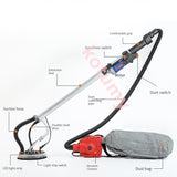 Electric Putty Powder Grinding Disc Sanding Machine - Wall Sander Polisher with LED Light.
