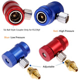 Quick-Professional Quick Couplers Air Conditioner Service Port Adapter Fit for R1234yf Refrigerants