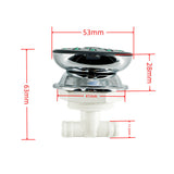 53mm 11.5mm Water Out Massage Bathtub Universal Jet Eight-hole Spray Nozzle ABS Cover Nylon Body Shower Head