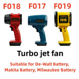 Cordless Turbo Fan Portable Handheld High Power Tool without for Makita/Milwaukee/ 18V 21V Battery Car Dryer
