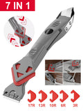 Silicone Sealant Smooth Remover Tool 7 In 1 or Caulk Finisher Grout Kit Glass Glue Angle Scraper Set Accessoriess