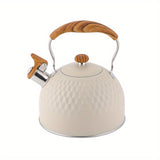 1pc, 2.5L Stainless Steel Whistling Tea Kettle - Boil Water Quickly and Easily - Perfect for Tea Lovers and Home Cooks